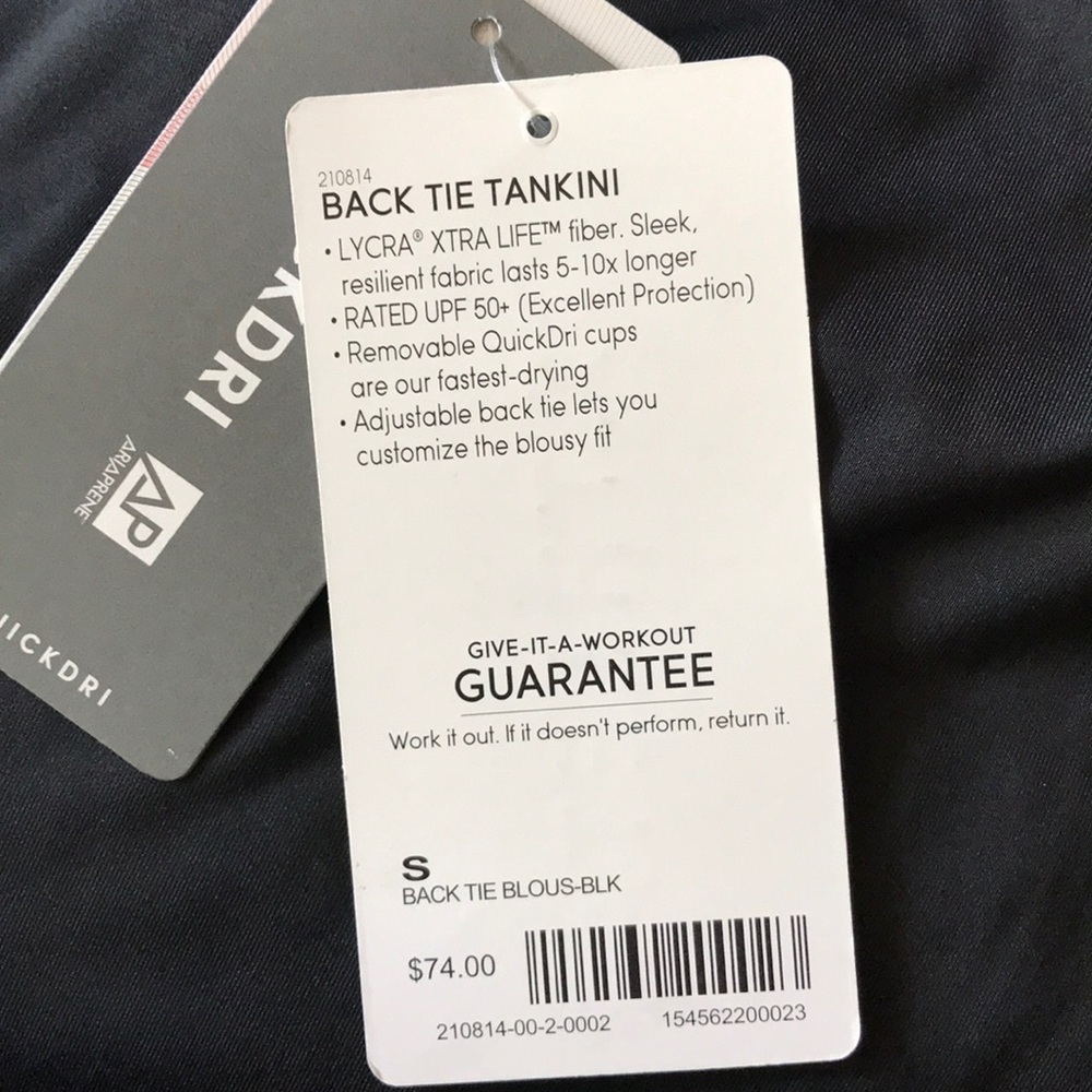 S/M/L⭐️Athleta Tankini Back Tie Swim Top NWT - Picture 6 of 8